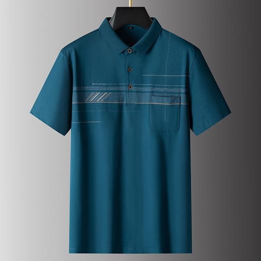 【100%棉】【DPS】大依优型大码短袖POLO衫加肥大码男士撞色翻领半袖体恤衫肥佬夏款棉上衣中年 商品图1
