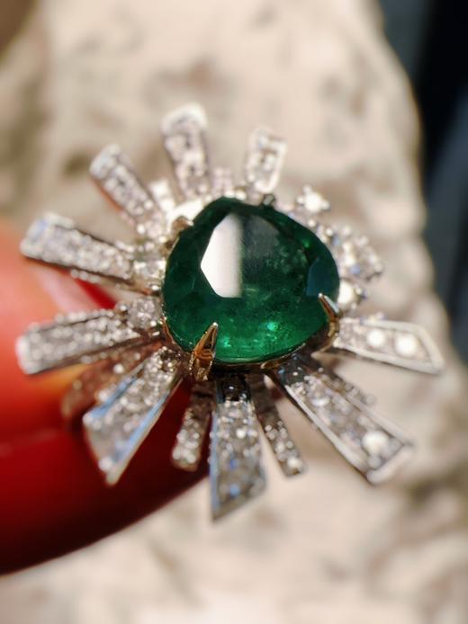 1.66ct刻面祖母绿戒指 商品图1