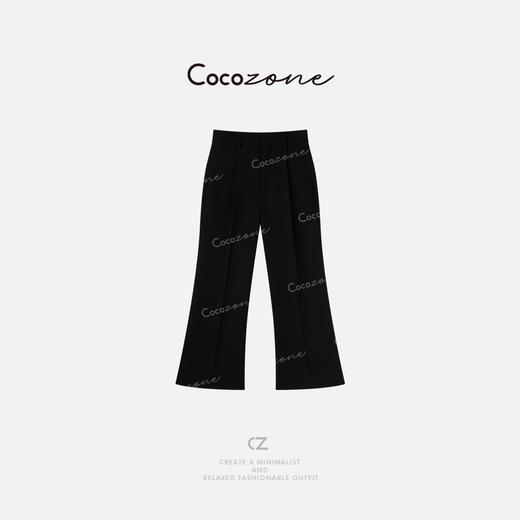 COCO ZONE 25新款高级感百搭修身直筒休闲裤ACD2A0385 商品图0