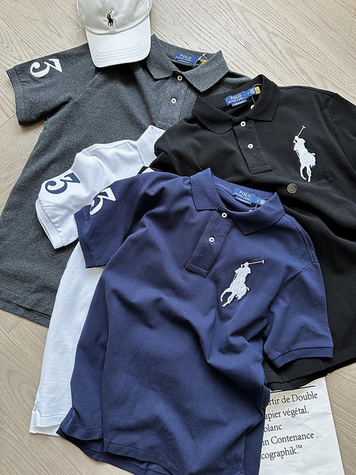 单品包邮现货 THS-特 无补 polo RL家 男士 马球刺绣经典fit朱地棉大马仔 小马仔刺绣polo 8色 AH2312 商品图11
