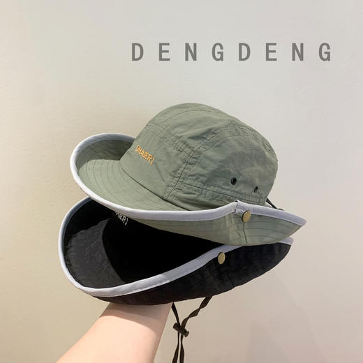 【韩系儿童帽子】春夏季 速干渔夫帽 宝宝遮阳防晒帽子 男女童出游太阳帽  商品图2