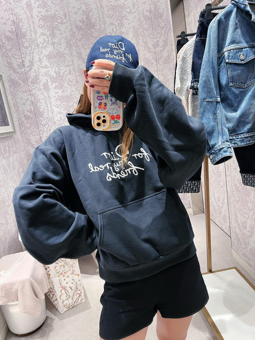 Dr朋友字母刺绣连帽卫衣 商品图4