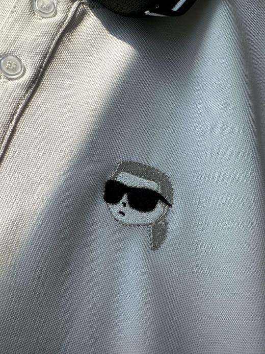 贝壳三 珠地棉撞色翻领卡通头像刺绣休闲纽扣短袖POLO衫C022608 商品图11