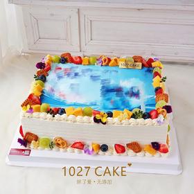 1027CAKE |  公司周年庆  大蛋糕 方形蛋糕  logo蛋糕 来图定制 提前2天