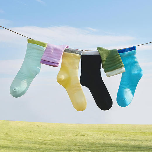 【3双装】迷你巴拉男女童亲肤无骨透气袜子宝宝棉弹袜不勒脚 商品图2