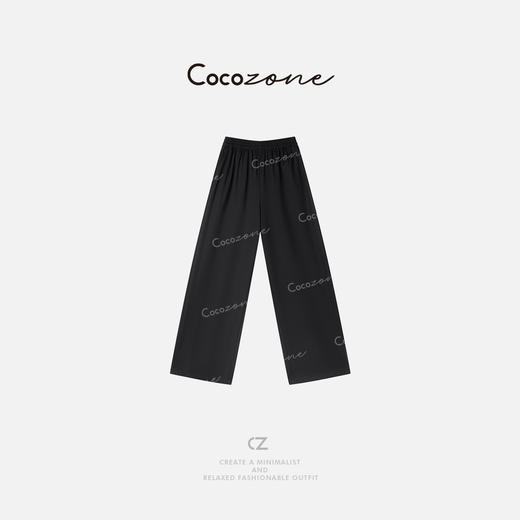 COCO ZONE 春季慵懒风垂感松紧腰直筒休闲裤CD1A0298 商品图0