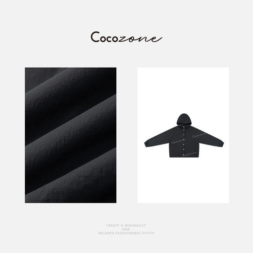 COCO ZONE 春季户外连帽纯色休闲单排扣外套CD1A0299 商品图2