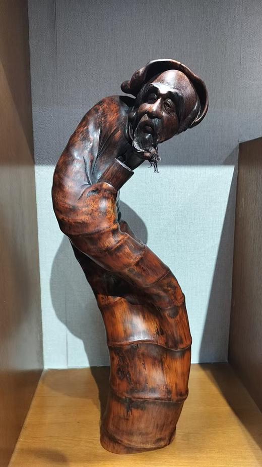 鬼谷子竹根雕45*9.5cm 商品图0