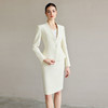 IWY/浅色职业西装套装女正装高级感无领西服外套时尚通勤职业工作服CS2227 商品缩略图4