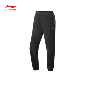 【抄底！299任选2件】李宁（lining）女子运动必备跑步运动长裤黑色AYKV286