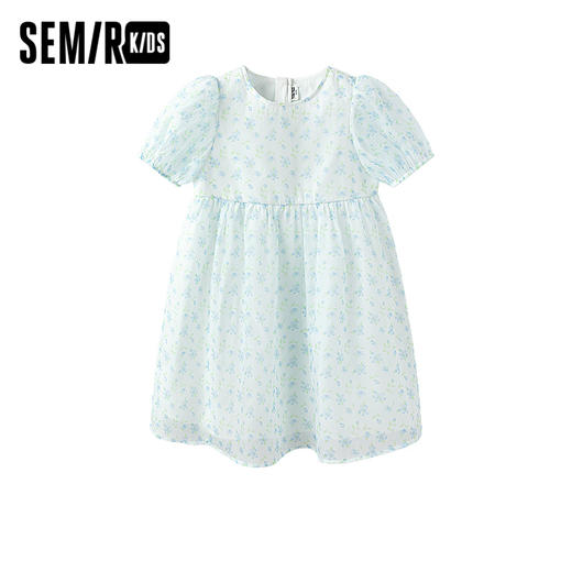 森马儿童连衣裙新款法式田园风小清新甜美碎花裙夏季女童裙子 商品图0