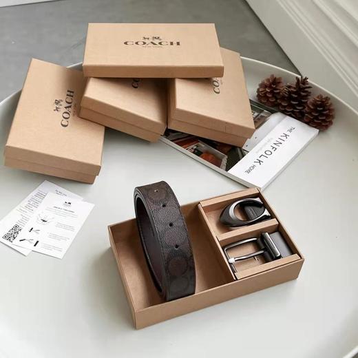 Coach蔻驰精品皮带礼盒双扣头皮带尺寸：120*3.8cm可裁剪（EJ） 商品图10