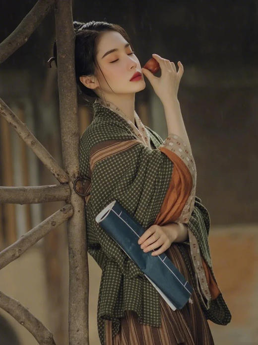 裁缝学苑AQ428晋制魏晋风外衫内衫破裙宽袖套装纸样女装样板图纸 商品图4