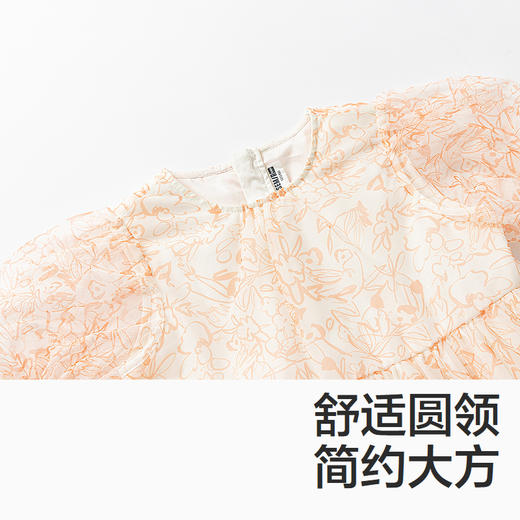 森马儿童连衣裙新款时尚洋气印花裙子夏季儿童女童飘逸网纱裙 商品图2