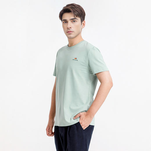 布兰施男装2025春夏7A抗菌休闲T恤 商品图2