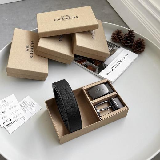 Coach蔻驰精品皮带礼盒双扣头皮带尺寸：120*3.8cm可裁剪（EJ） 商品图14