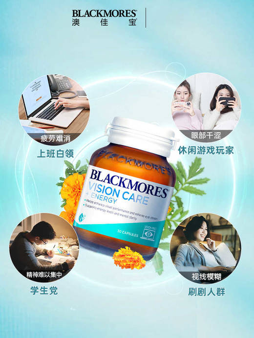 【保税仓】Blackmores澳佳宝叶黄素胶囊30粒/瓶 商品图3