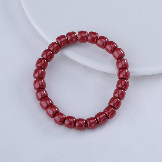 【宏艺珠宝】朱砂手串筒珠﹝主体为晶石类、天然玉石类产品不支持以旧换新﹞ 商品图0