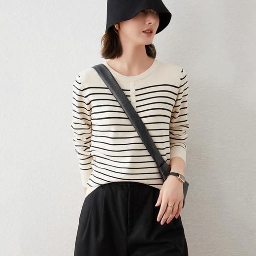 25 ＇s 秋季『旦茉赫本圆领针织衫』 法式极简 圆领不挑人 修饰颈部线条 舒适亲肤 商品图5