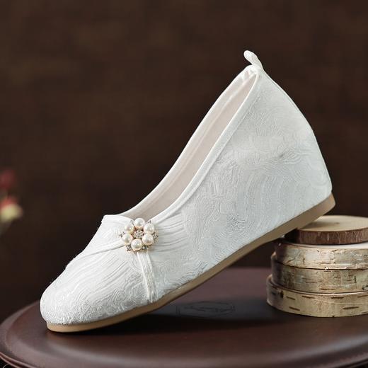 坡跟旗袍汉服搭配马面裙古装纯色素色布鞋XQ 商品图3