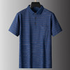 【100%棉】【DPS】大依优型大码短袖POLO衫夏装棉半袖体恤男大码翻领上衣胖子宽松经典条纹 商品缩略图1