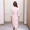 【自】全新升级【铂金会员431/天猫579/差价148】(20225) 洛诗琳2025春季新款时尚优雅收腰显瘦日常粉色小香风连衣裙 商品缩略图3