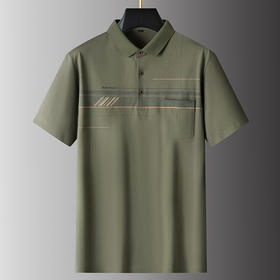【100%棉】【DPS】大依优型大码短袖POLO衫加肥大码男士撞色翻领半袖体恤衫肥佬夏款棉上衣中年