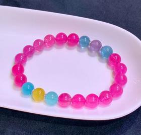 8mm-9mm单圈卢比来纯色碧玺手串