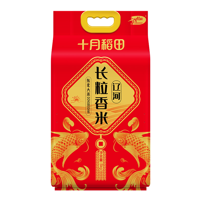 十月稻田东北大米辽河长粒香5kg【十月稻田】JCT