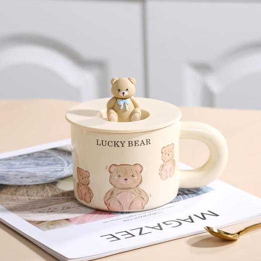 【ins风陶瓷马克杯】小熊陶瓷面包可爱奶fufu杯子牛奶杯宿舍用喝水水杯马克杯高颜值。ry 商品图6