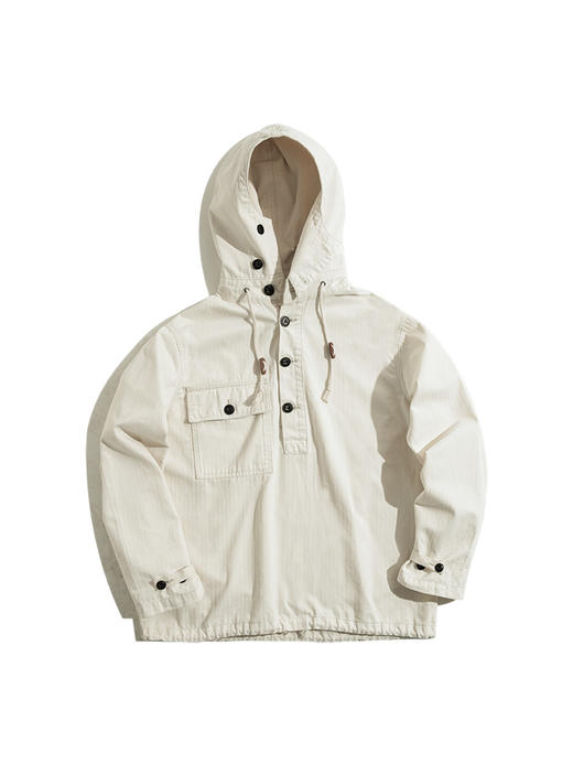 【二战风米白甲板服】海军防护连帽衫 商品图4