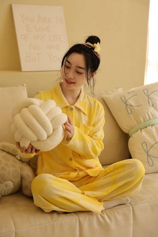 LANSHU岚束•无拘无束情侣家居服｜经典翻领设计，舒适耐穿【发货时效3-7天】 商品图4