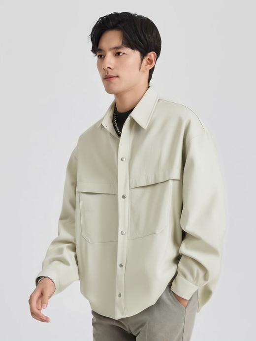 👍被斯辰唯佳拿捏！🔥【斯辰唯佳早春情侣夹克衬衫E50-G2506】🌹高智感早春穿搭 👌🏻斯辰唯佳25早春“”夹克“”衬衫，时髦精都在抢。  商品图4