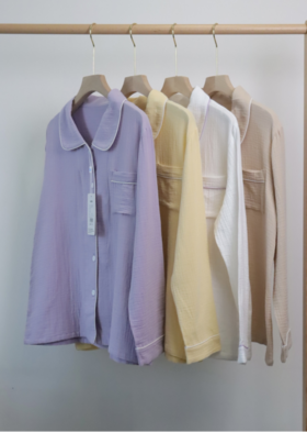 🌸🌸上一团不够卖❗法国🏕️【MAWALIFE简约棉糖糖睡衣】 ✨线下零售价💰 ¥599/套 ✨福利秒杀 💰¥99/套 ✅100%全棉纯色双层纱面料