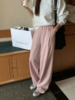 🔥爆火的断货王神裤【仟梓赫 多巴胺小粉阔腿裤】💕还是赵露思、虞书欣同款 ➽多巴胺小粉裤，😍入春第一条裤子认准它‼️  商品缩略图4