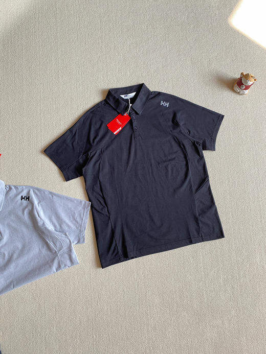 点此购买 海丽汉森春夏季男士户外运动吸湿速干短袖POLO衫 LL 310445 商品图3