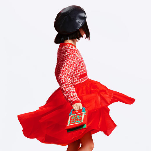 女童针织连衣裙春季新款安奈儿童装EG514005 商品图2