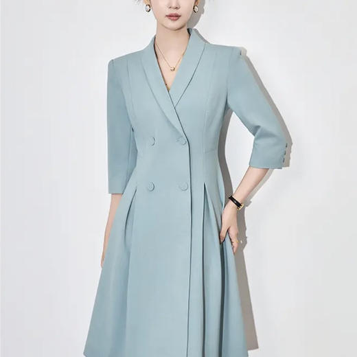 【高货wl】全新升级【铂金会员358/天猫479/差价121】(11658) 洛诗琳雅致端庄大气正式场合职业裙高级感收腰通勤西装裙 商品图1