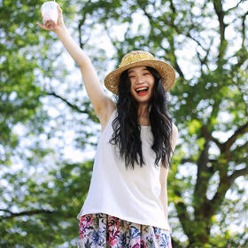 * 绽放旅行女装114朵/2025春夏U型领汉麻棉多色叠穿透气轻薄背心