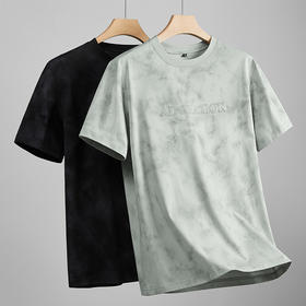 【棉质】【DKP】大依优型大码圆领T恤轻奢休闲短袖男宽松T恤上衣胖子