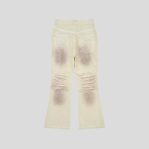 GOODBAI 916 logo印花水洗效果微喇牛仔长裤 商品图4