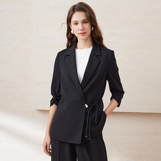 EITIE爱特爱精致通勤ol气质百搭收腰一粒扣西装外套2025夏季新款B2503602 商品图3
