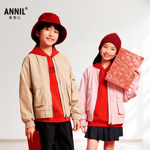 男女童夹克外套春季新款安奈儿童装EM515009 商品图1