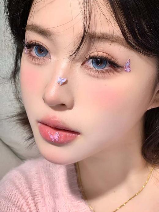 flowercolor 半年抛美瞳 泪钻冰蓝 直径14.5mm着色13.8mm 商品图2