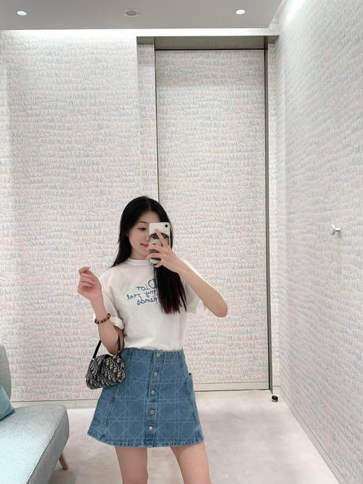 Dr朋友字母刺绣圆领短袖 商品图4