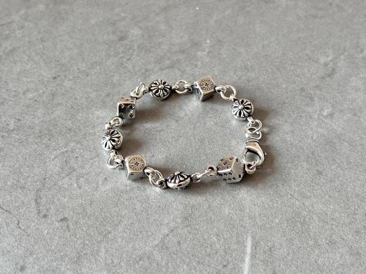 ChromeHearts克罗心十字花球筛子925银手链，骰子款是日本限定，超级难买（SJ） 商品图0