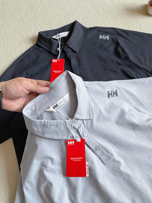 点此购买 海丽汉森春夏季男士户外运动吸湿速干短袖POLO衫 LL 310445 商品图5