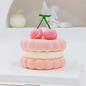 粉樱桃Emoji圆形蛋糕