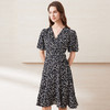 EITIE爱特爱泡泡袖气质碎花法式浪漫印花连衣裙2025夏季新款B2507644 商品缩略图3