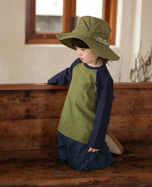 【2件起拍，单件不发】M240947Little ben八色插肩袖T恤 商品图7